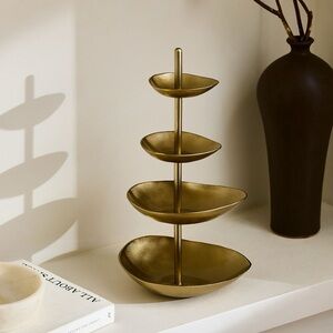 West Elm Organic Metal Jewelry Storage Tower